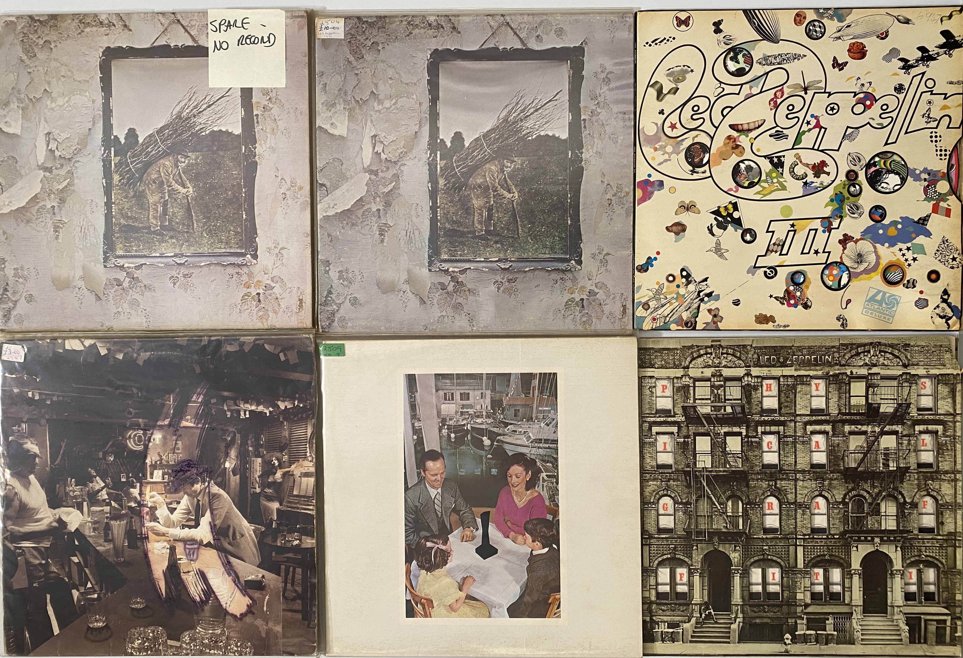 Lot 270 - LED ZEP/DEEP PURPLE/BLACK SABBATH - LP