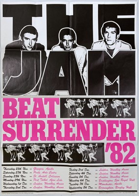 Lot 463 - THE JAM - BEAT SURRENDER 1982 POSTER.