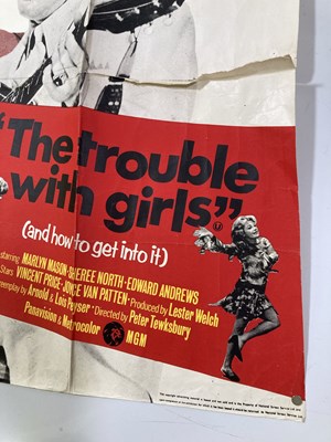 Lot 417 - ELVIS - THE TROUBLE WITH GIRLS ORIGINAL UK QUAD POSTER.