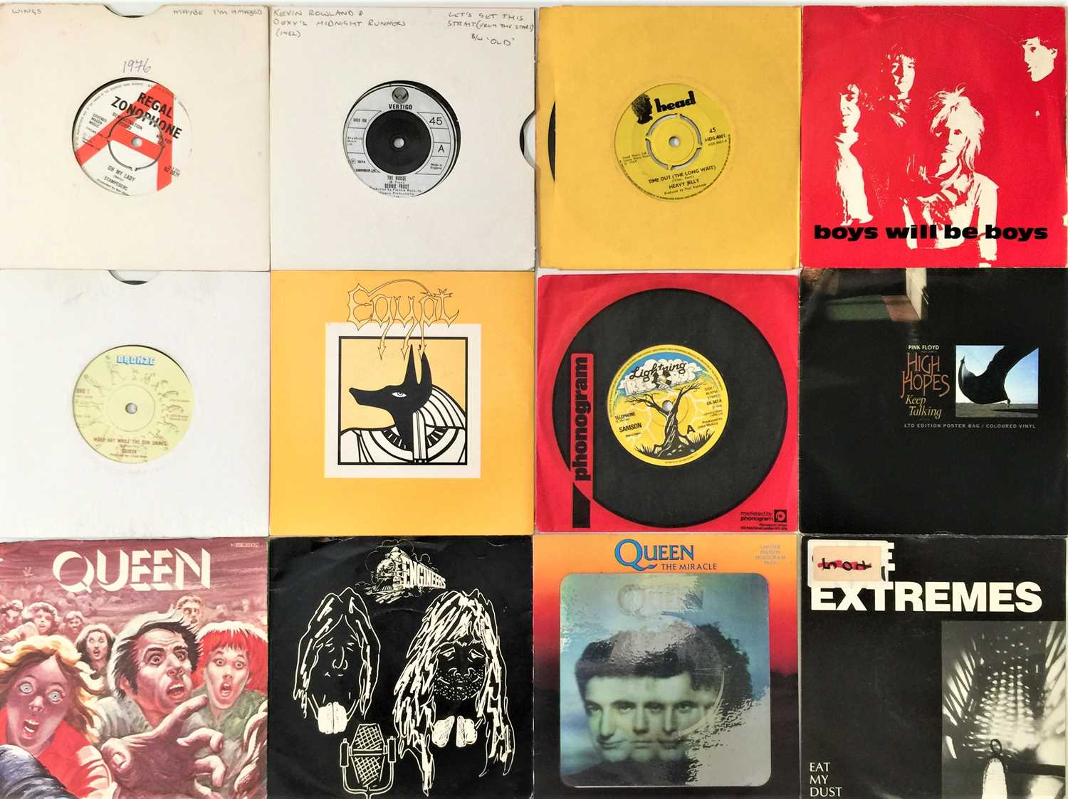 Lot 782 - METAL / ROCK / 60's - 7" PACK