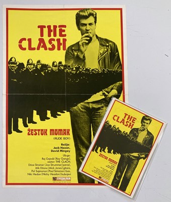 Lot 263 - THE CLASH - YUGOSLAVIAN 'RUDE BOY' POSTER AND BOOKLET.
