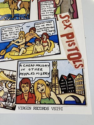 Lot 476 - SEX PISTOLS - HOLIDAY IN THE SUN POSTER.