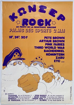 Lot 264 - ARTHUR BROWN / PINK FAIRIES AND MORE - FRENCH CONCERT POSTER.