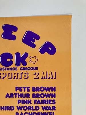 Lot 264 - ARTHUR BROWN / PINK FAIRIES AND MORE - FRENCH CONCERT POSTER.