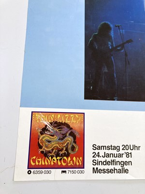 Lot 265 - THIN LIZZY - A GERMAN CONCERT POSTER.