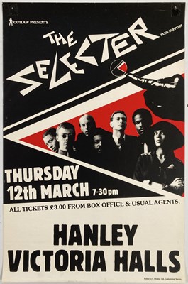 Lot 266 - THE SELECTER - A 1981 HANLEY VICTORIA HALLS CONCERT POSTER.