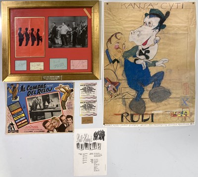 Lot 407 - BILL HALEY AUTOGRAPH / CLIFF RICHARD AND THE SHADOWS AUTOGRAPHS.