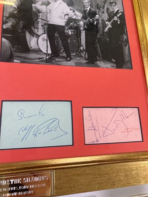 Lot 407 - BILL HALEY AUTOGRAPH / CLIFF RICHARD AND THE SHADOWS AUTOGRAPHS.