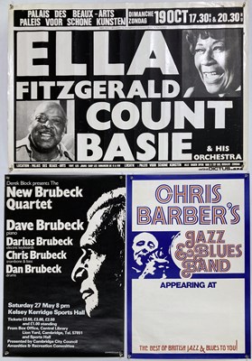 Lot 269 - JAZZ POSTERS INC ELLA / COUNT BASIE / DAVE BRUBECK.