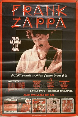 Lot 278 - 1970S STARA POSTERS - ZAPPA / THE WHO AND MORE.