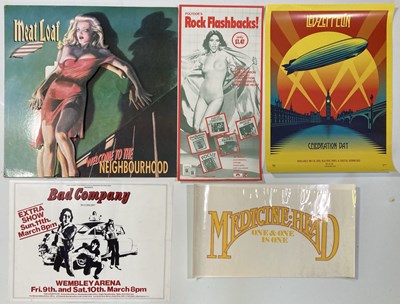 Lot 280 - 1970S ROCK  - POSTERS AND SHOP DISPLAY - LED ZEPPELIN / MEATLOAF.