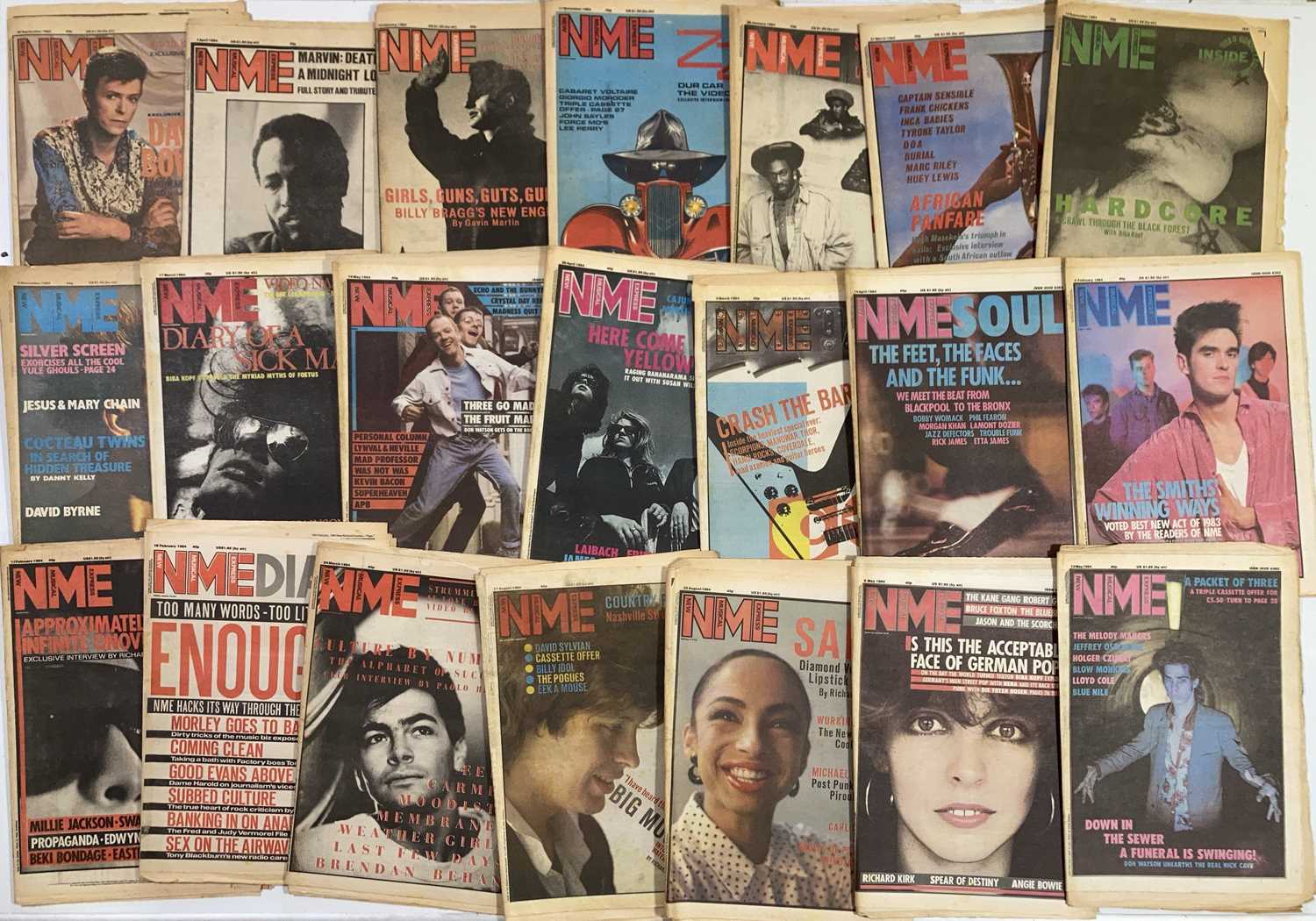 Lot 86 NME MAGAZINE ARCHIVE 1982 1990 lot-86-nme-magazine-archive-1982-1990