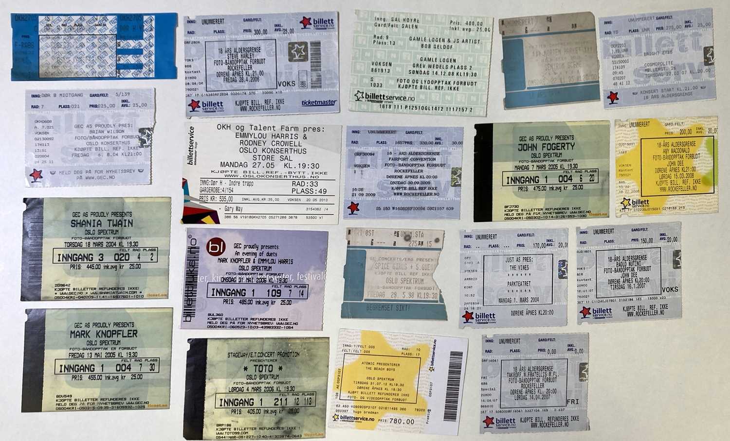 Lot 127 - European Concert Ticket Archive - 1`970s.