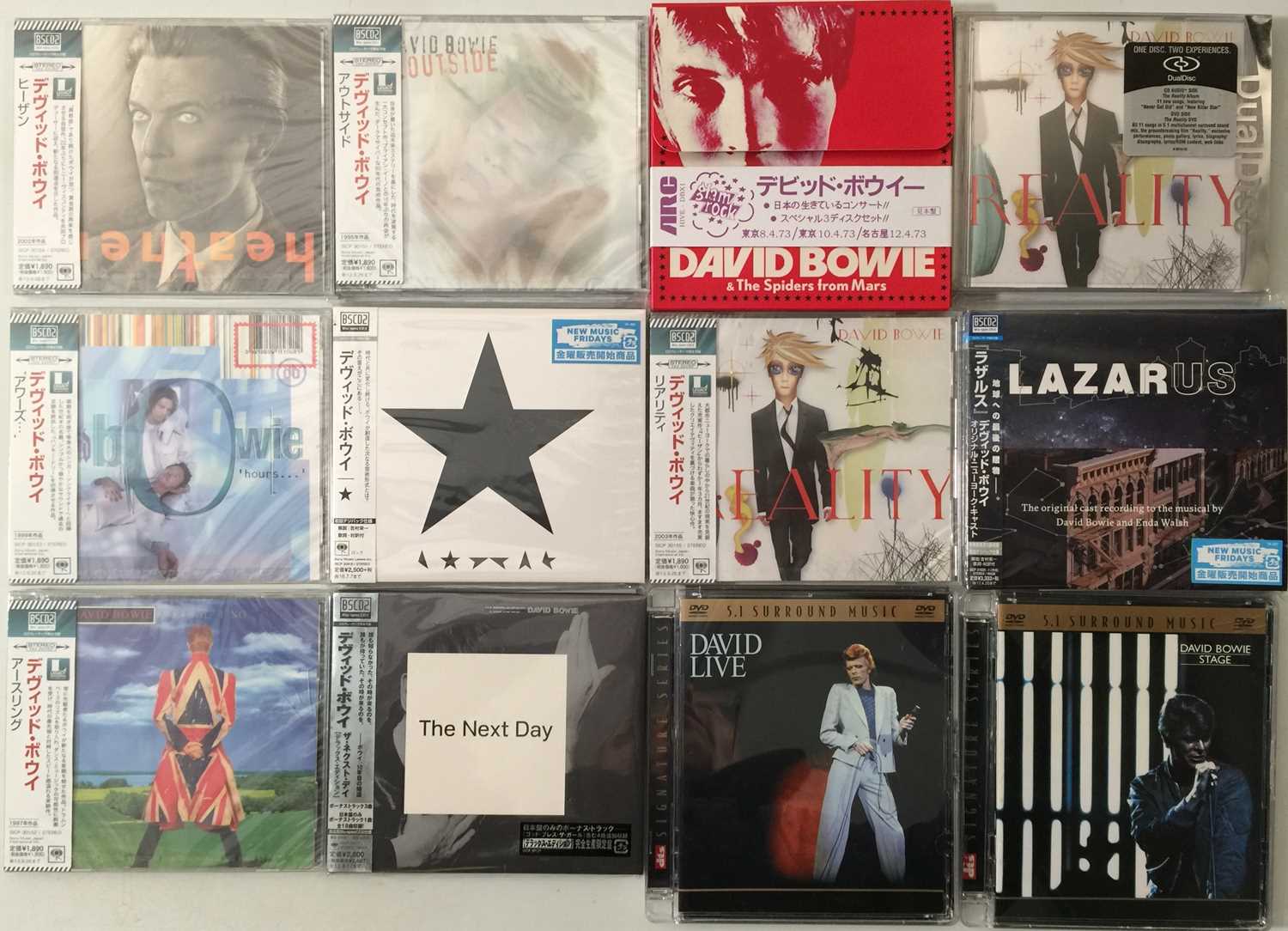 Lot 822 - DAVID BOWIE - JAPANESE CDs + DTS SIGNATURE DVD RELEASES