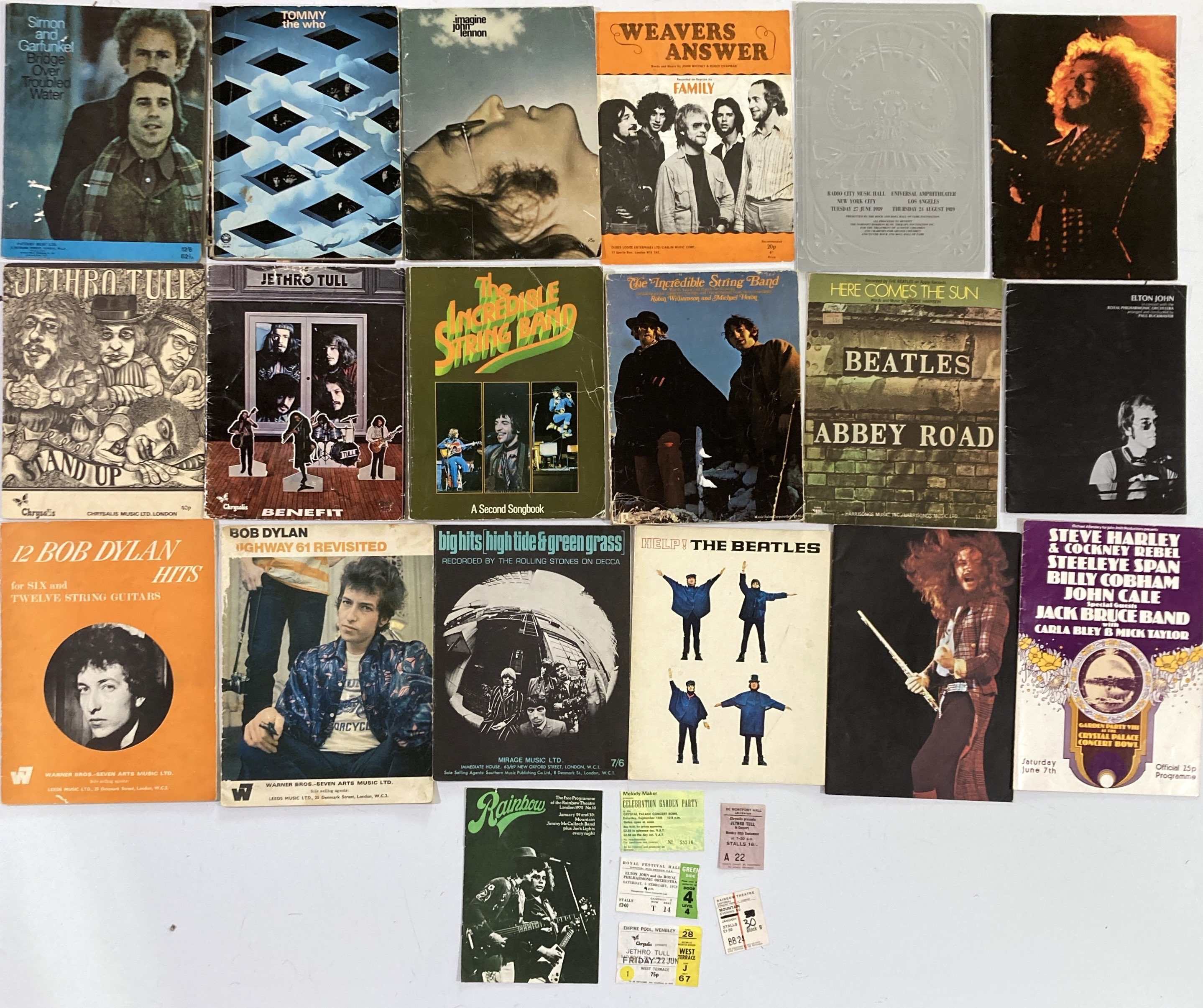 Lot 117 - CONCERT PROGRAMMES WITH TICKETS / MUSIC