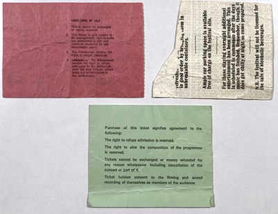 Lot 278 - LED ZEPPELIN / THE WHO - 1970S TICKET STUBS.