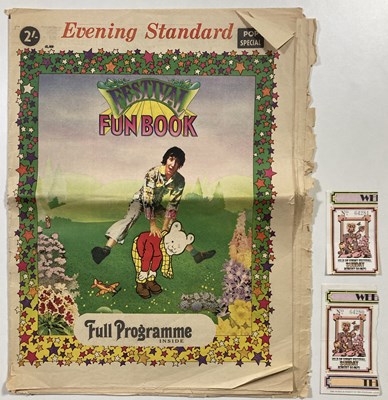 Lot 275 - ISLE OF WIGHT FESTIVAL - 1970 - PROGRAMME AND TICKET STUBS.