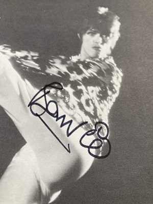 Lot 379 - DAVID BOWIE - A SIGNED 1970S IMAGE WITH COA.