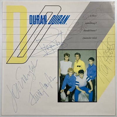 Lot 336 - DURAN DURAN - A SIGNED 12" SLEEVE.