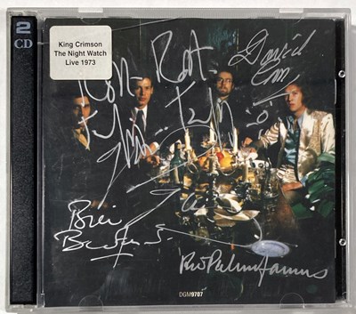 Lot 340 - KING CRIMSON - A SIGNED CD.