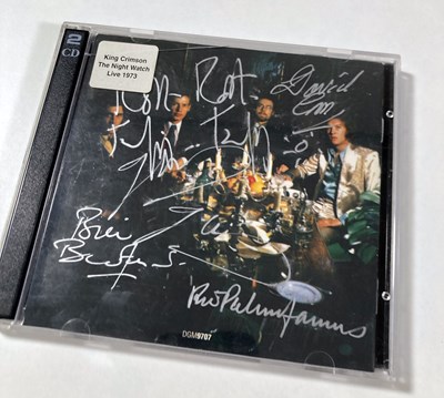 Lot 340 - KING CRIMSON - A SIGNED CD.