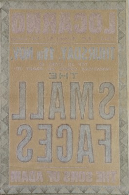 Lot 322 - SMALL FACES LOCARNO POSTER.