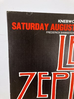 Lot 281 - LED ZEPPELIN KNEBWORTH 1979 POSTER.