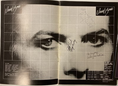 Lot 203 - MICK RONSON MEMORIAL CONCERT SIGNED PROGRAMME / BOWIE 1978 SIGNED PROGRAMME