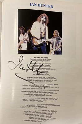Lot 203 - MICK RONSON MEMORIAL CONCERT SIGNED PROGRAMME / BOWIE 1978 SIGNED PROGRAMME