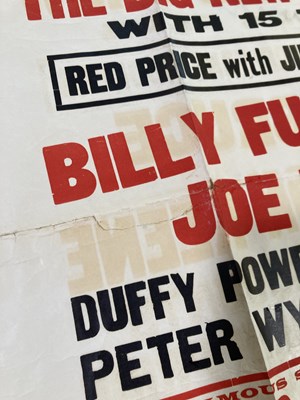 Lot 323 - 1960 - A 'ROCK 'N TRAD SHOW' POSTER - BILLY FURY / JOE BROWN AND OTHERS.