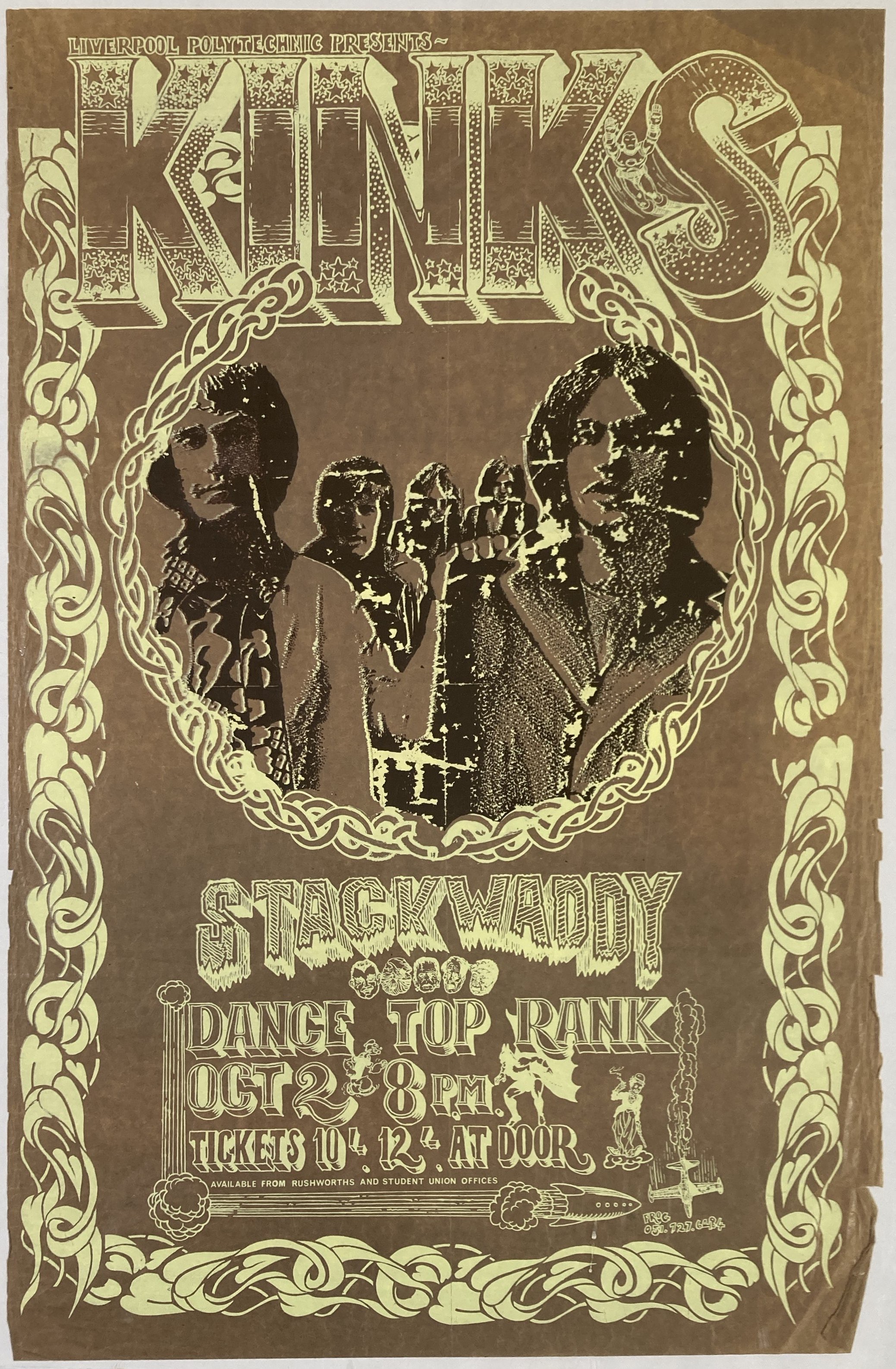 Lot 324 The Kinks A Rare Concert Poster For