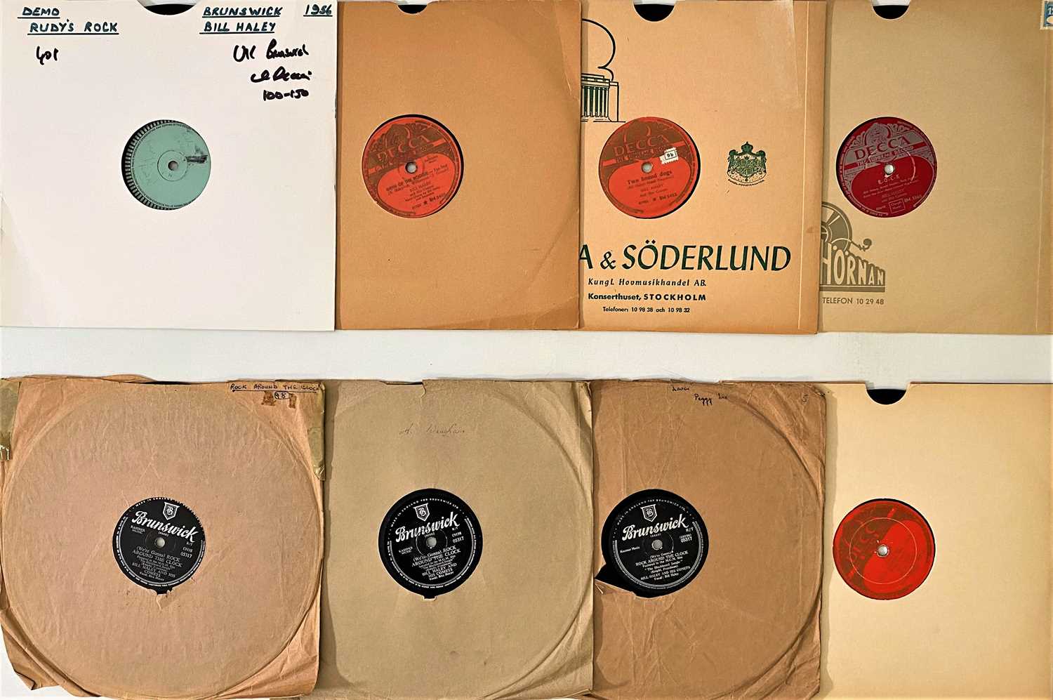 Lot 650 - BILL HALEY - UK BRUNSWICK & DECCA 10" 78RPM COLLECTION