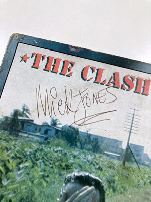 Lot 479 - THE CLASH - SIGNED COMBAT ROCK LP.