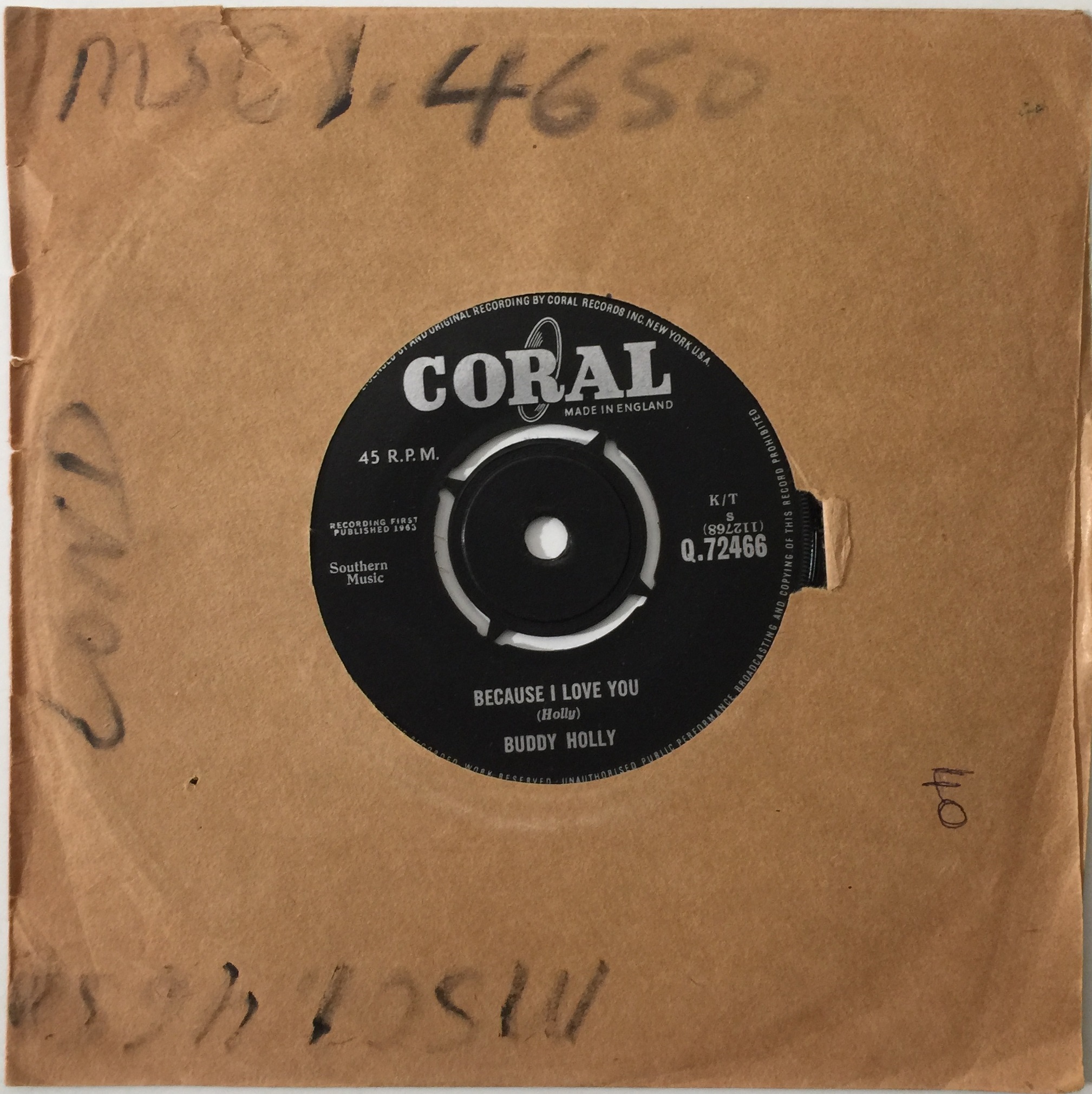 Lot 754 - BUDDY HOLLY - 7