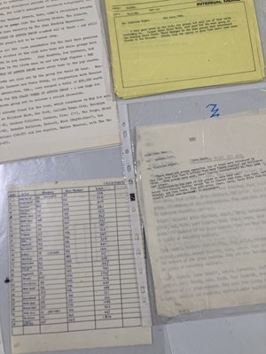 Lot 48 - THE MARQUEE CLUB - 1960S CONTRACTS / DOCUMENTS INC MENTIONS FOR DAVID BOWIE.