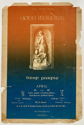 Lot 260 - HANDBILLS C 1960S INC DEEP PURPLE / PINK FLOYD.