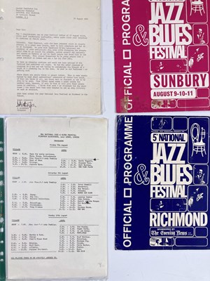 Lot 51 - NATIONAL JAZZ AND BLUES FESTIVAL - 1960S EPHEMERA / DOCUMENTS.