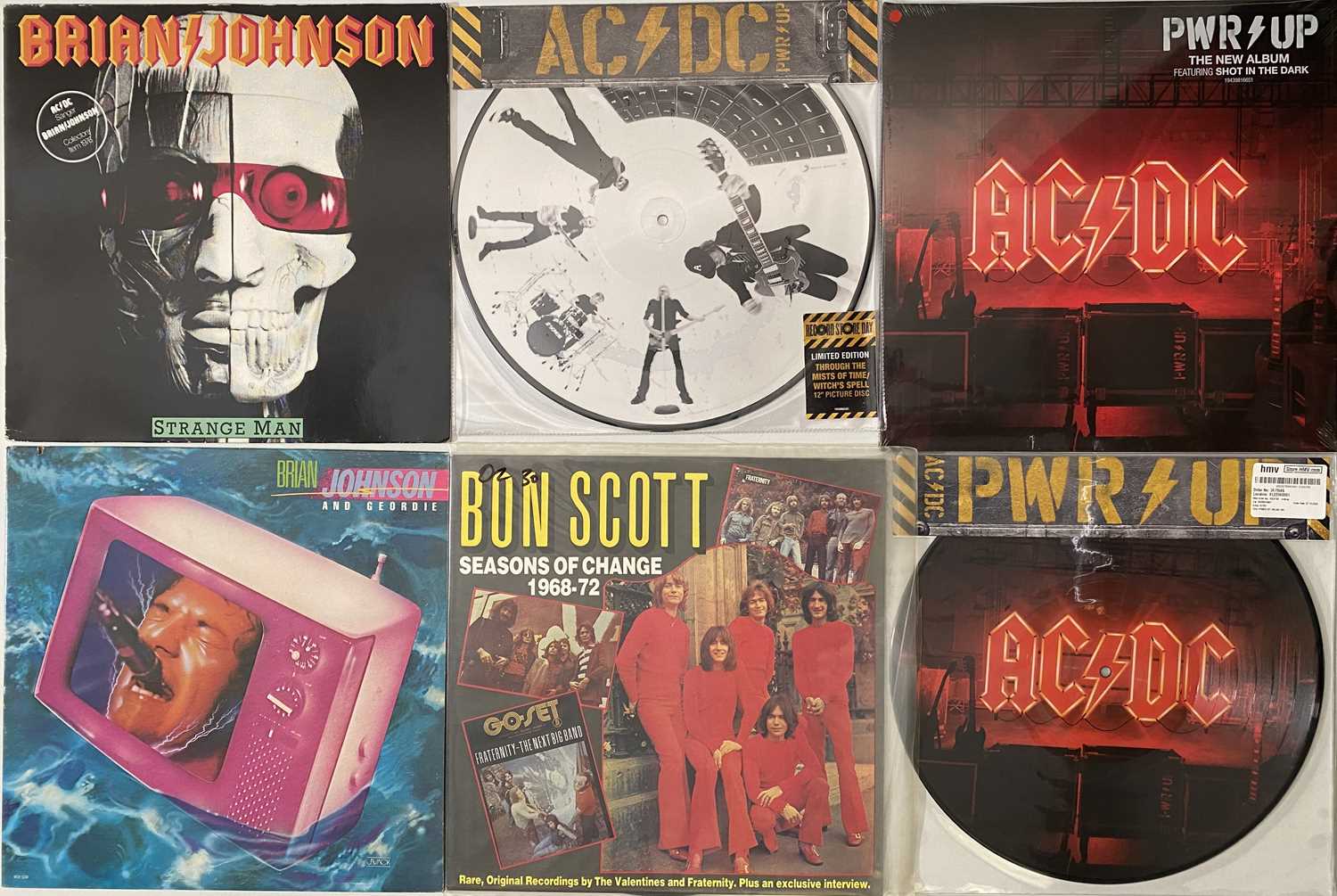 Lot 910 - AC/DC AND RELATED - LP PACK (INC RARE 7")