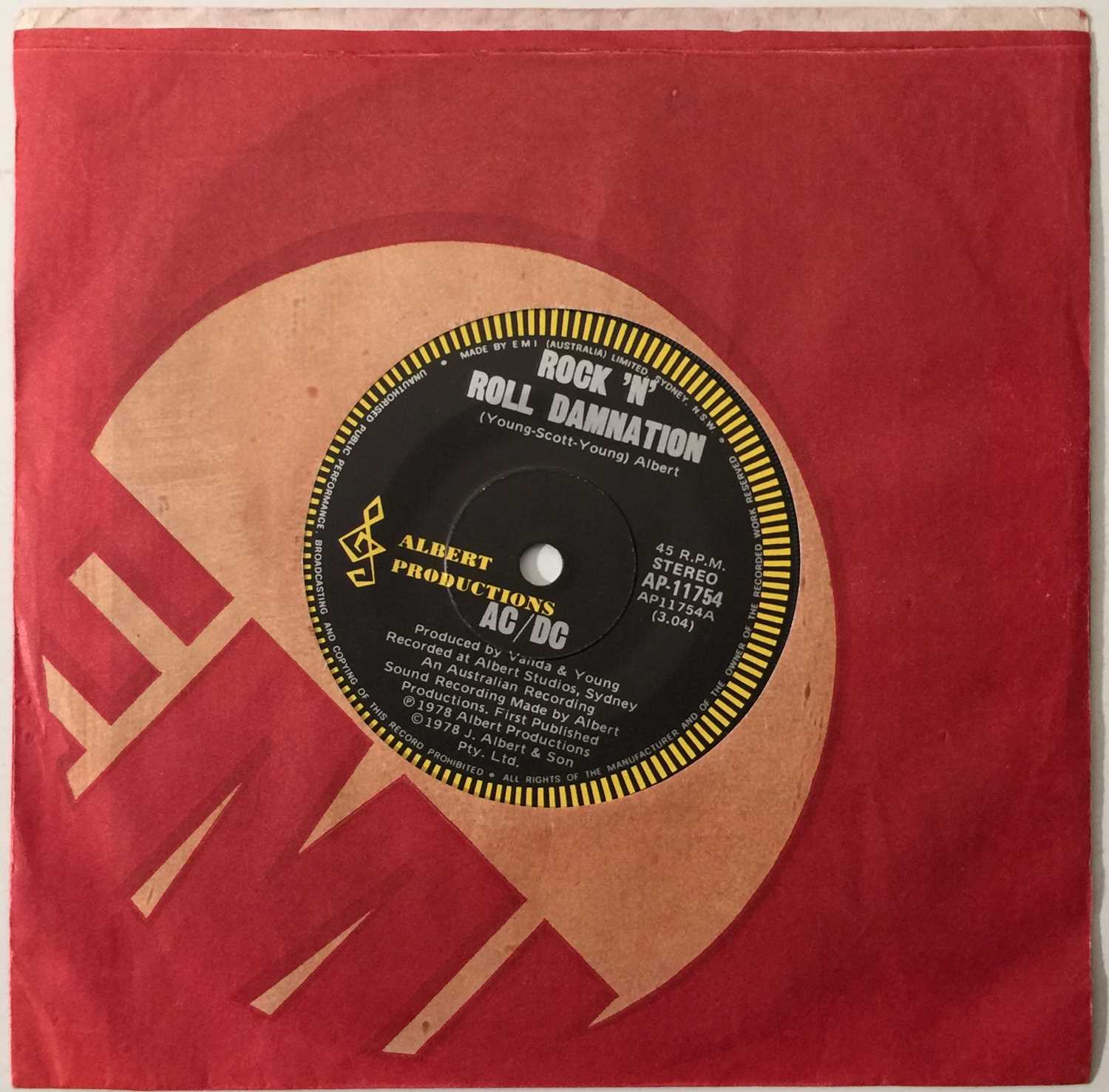 Lot 3 - AC/DC - ROCK N ROLL DAMNATION/ COLD HEARTED