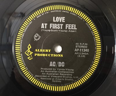 Lot 4 - AC/DC - LOVE AT FIRST FEEL/ PROBLEM CHILD 7"...
