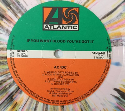 Lot 5 - AC/DC - IF YOU WANT BLOOD YOU'VE GOT IT LP (DUTCH SPLATTER VINYL - ATLANTIC ATL 50.532)