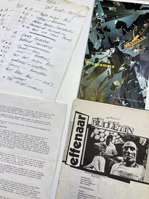 Lot 410 - MARK E. SMITH / THE FALL - TOUR EPHEMERA / OVERSEAS.