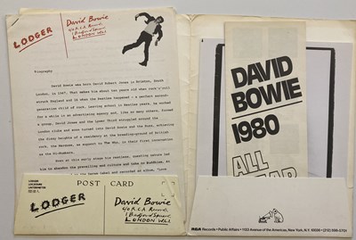 Lot 220 - DAVID BOWIE 1970S PRESS KITS