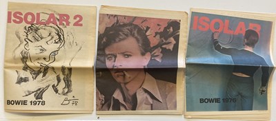 Lot 222 - DAVID BOWIE ISOLAR 1 AND 2 PROGRAMMES