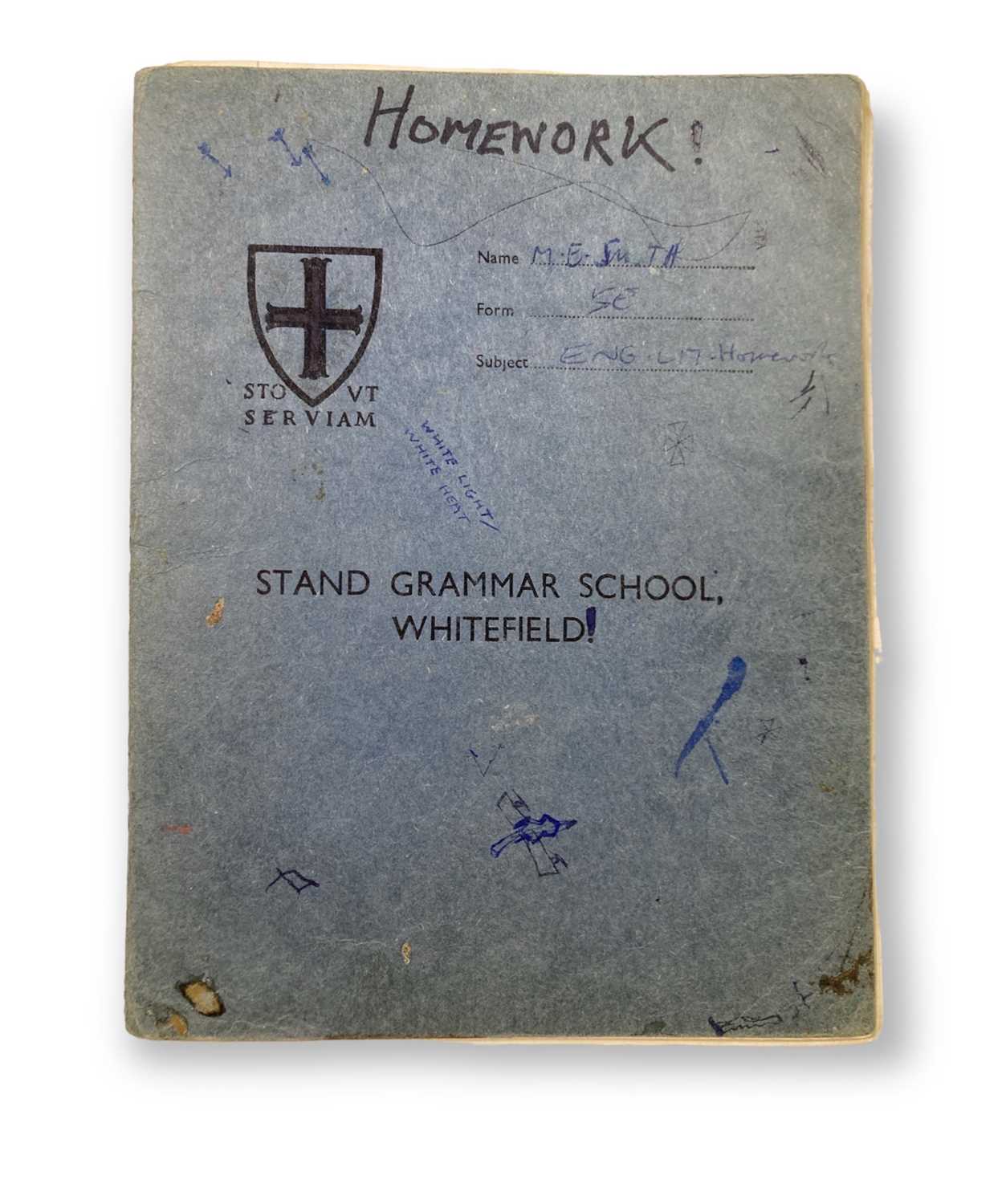 Lot 430 - MARK E. SMITH / THE FALL - MARK'S SCHOOLBOOK.