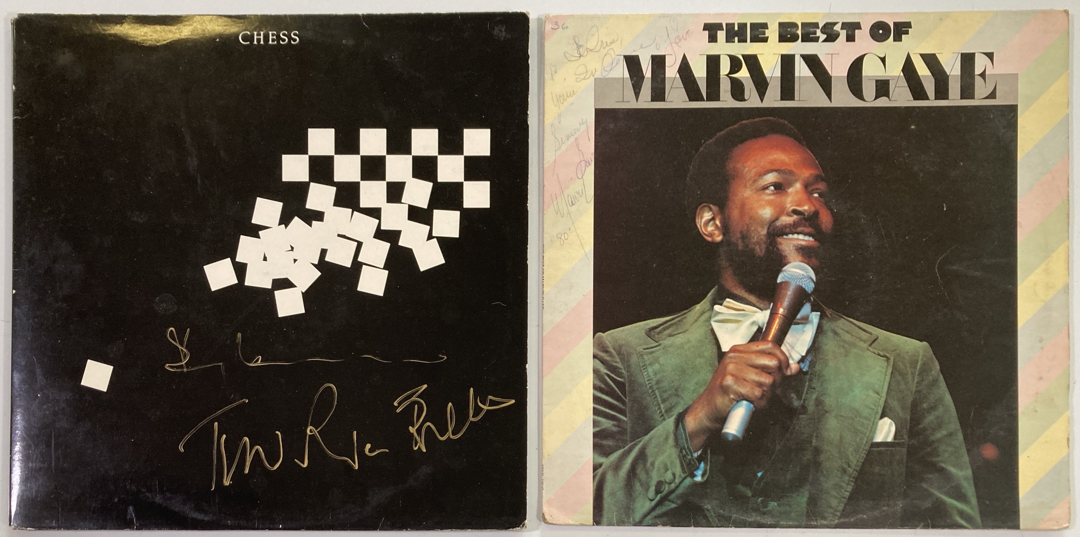 Lot 356 - SIGNED LPS - MARVIN GAYE / TIM RICE.
