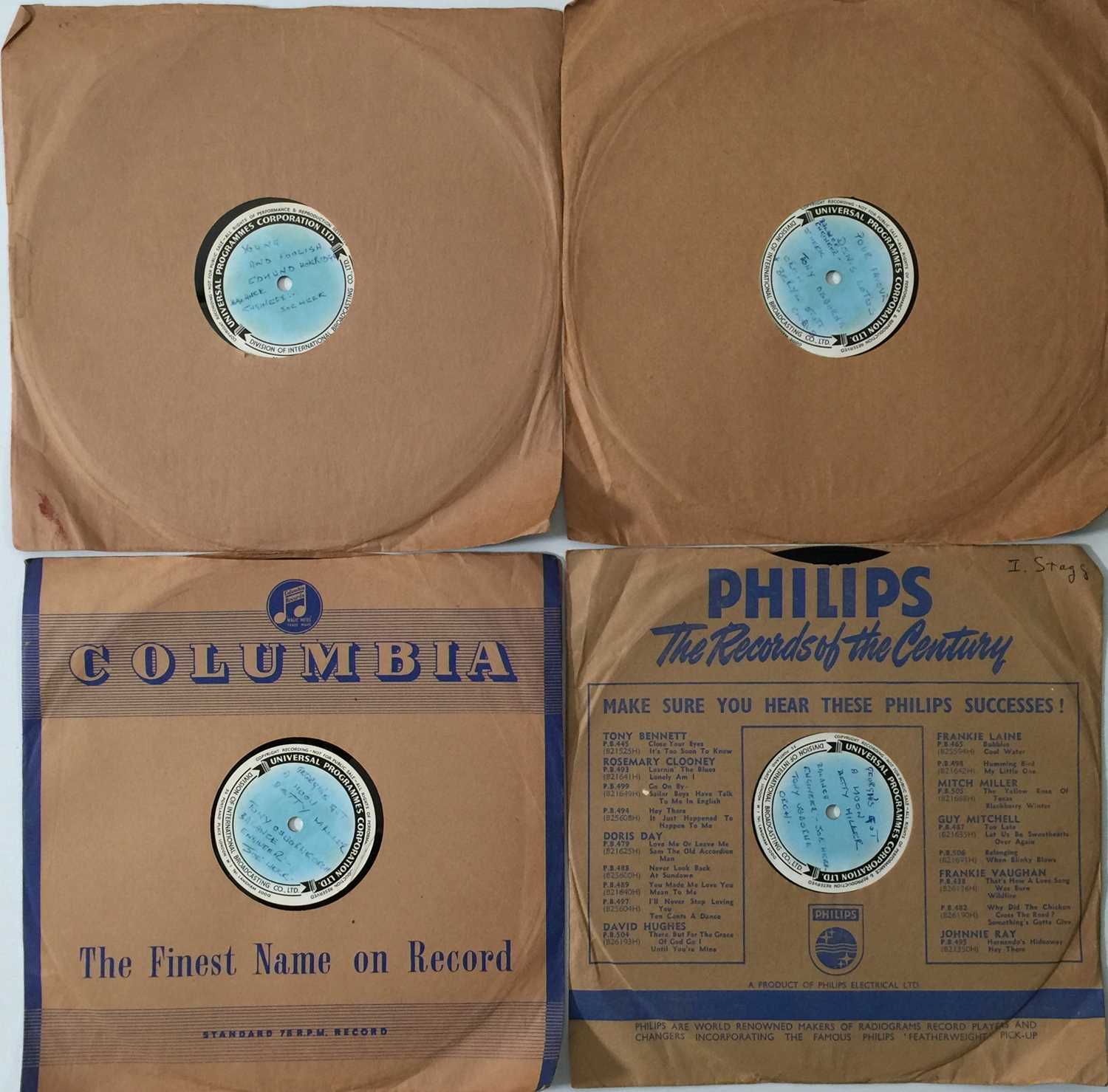 Lot 700 - LATE 50s/EARLY 60s ACETATES (INCLUDING JOE MEEK ENGINEERED)