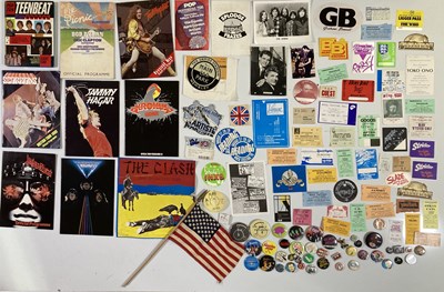 Lot 119 - CONCERT MEMORABILIA - PROGRAMMES / BADGES / TICKETS.