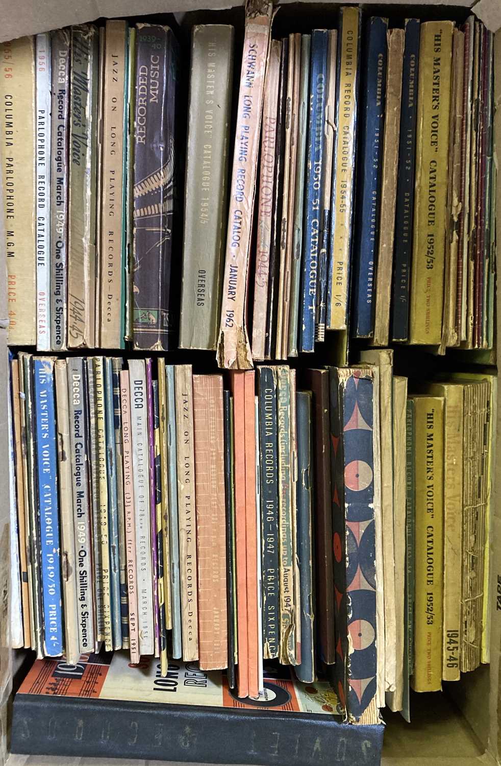 Lot 58 EXTENSIVE RECORD CATALOGUE COLLECTION.