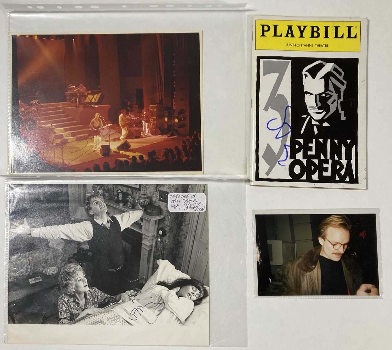 Lot 349 - STING - SIGNED ITEMS.